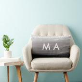Coussin Rectangle Simple monogramme ajouter votre nom lettre man min (Chaise)