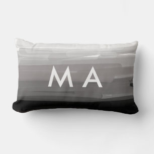 Coussin Rectangle Simple monogramme ajouter votre nom lettre man min