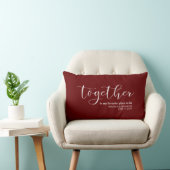 Coussin Rectangle Simple Notre Endroit Préféré pour le Mariage (Chaise)