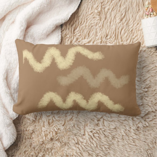 Coussin Rectangle simple personnalisé bleu violet noir feuilles ajou (Couverture)