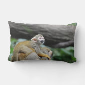 Coussin Rectangle Singe-écureuil adorable de bébé (Verso)