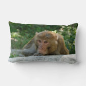 Coussin Rectangle Singe - Grand-père (Verso)