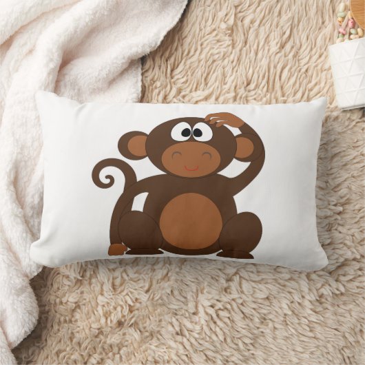 Coussin Rectangle Singe mignon (Couverture)