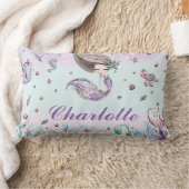 Coussin Rectangle Sirène Chic Whimsical Sous La Chambre De La Fille (Couverture)