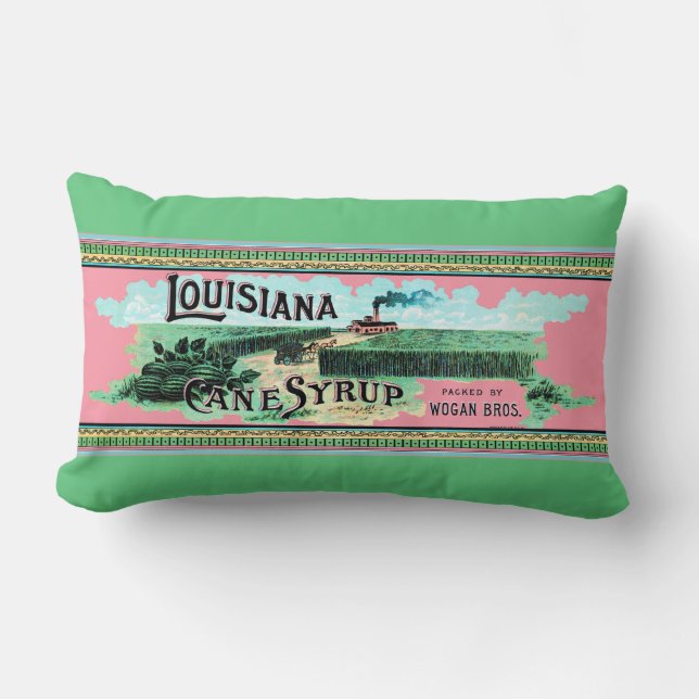 Coussin Rectangle Sirop de canne de Louisiane (Recto)
