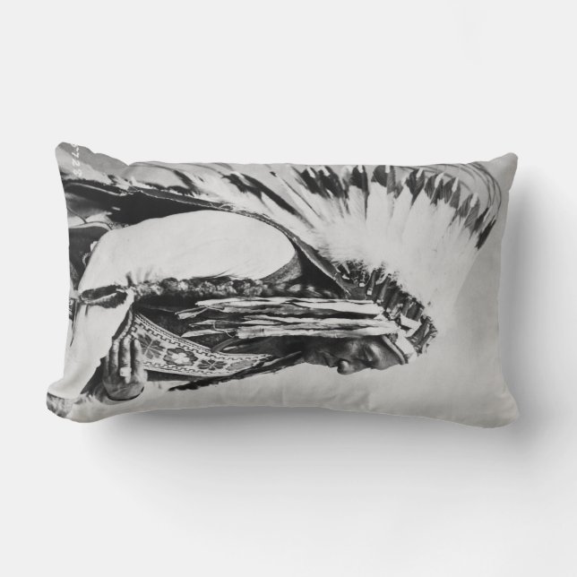 Coussin Rectangle Sitting Bull, un Sioux de Hunkpapa (Recto)