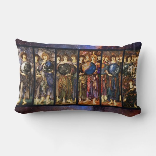 Coussin Rectangle SIX JOURS D'ANGELS DE CRÉATION par Edward Burne Jo (Verso)