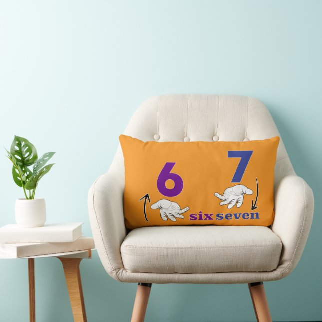 Coussin Rectangle six sept mème drôle mains cool (Chaise)