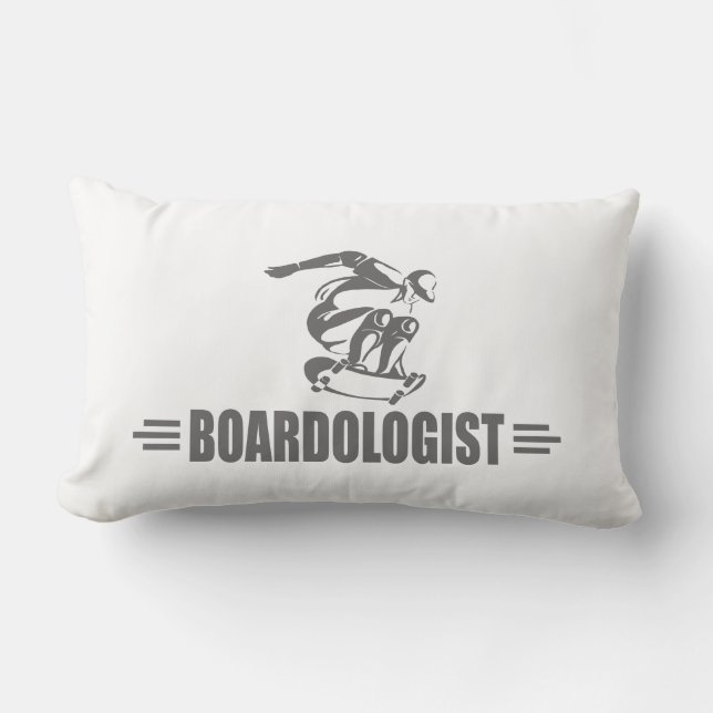 Coussin Rectangle Skateboard humoristique (Recto)