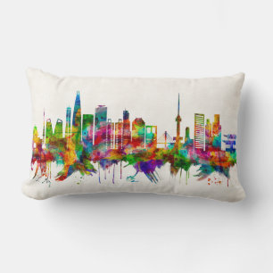 Coussin Rectangle Skyline Séoul Corée du Sud