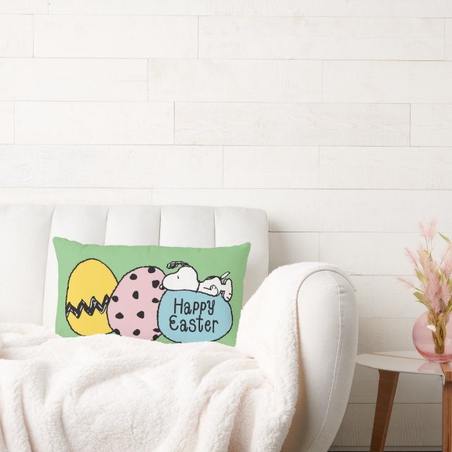 Coussin Rectangle Snoopy - Bonne Pâques (Canapé)