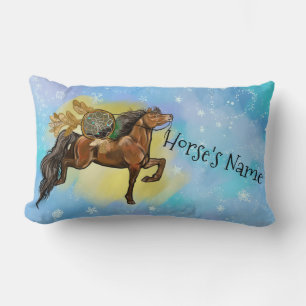 Coussin Rectangle Snowflakes Dreamcatcher de Bay Horse d'hiver