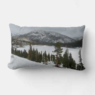 Coussin Rectangle Snowy Ellery Lake California Paysage hivernal