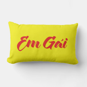 Coussin Rectangle Sœur vietnamienne (jeune) - Em Gái ~ Tiếng Việt