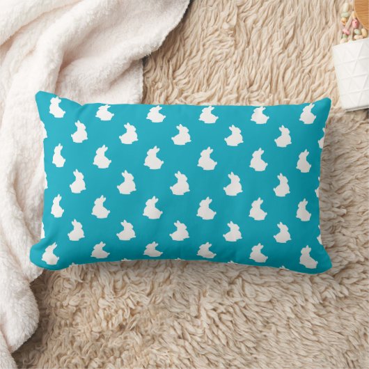 Coussin Rectangle Soft Bunny Silhouette Pépinière Accent (Couverture)