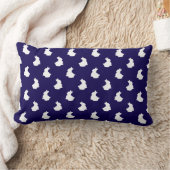 Coussin Rectangle Soft Bunny Silhouette Pépinière Accent (Couverture)