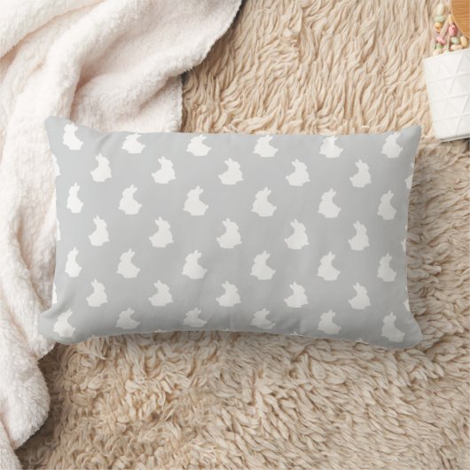 Coussin Rectangle Soft Bunny Silhouette Pépinière Accent (Couverture)