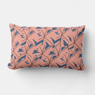 Coussin Rectangle - Soft Pink & Nav