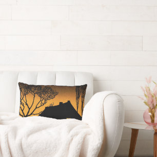 Coussin Rectangle Soirée d'hiver (1919) par Julie de Graag