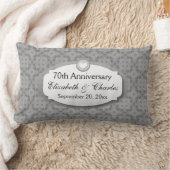 Coussin Rectangle soixante-dixième Platine Z03 d'anniversaire de (Couverture)