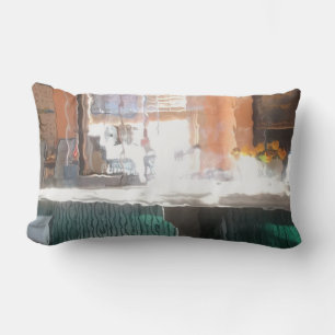 Coussin Rectangle Soleil après-midi, gare