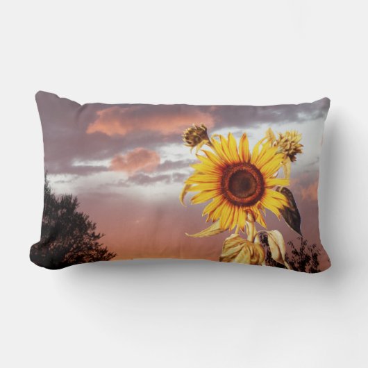 COUSSIN RECTANGLE SOLEIL ET COUCHER DE SOLEIL ÉTÉ (Recto)