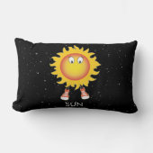 Coussin Rectangle Soleil et étoiles dans l'espace (Recto)
