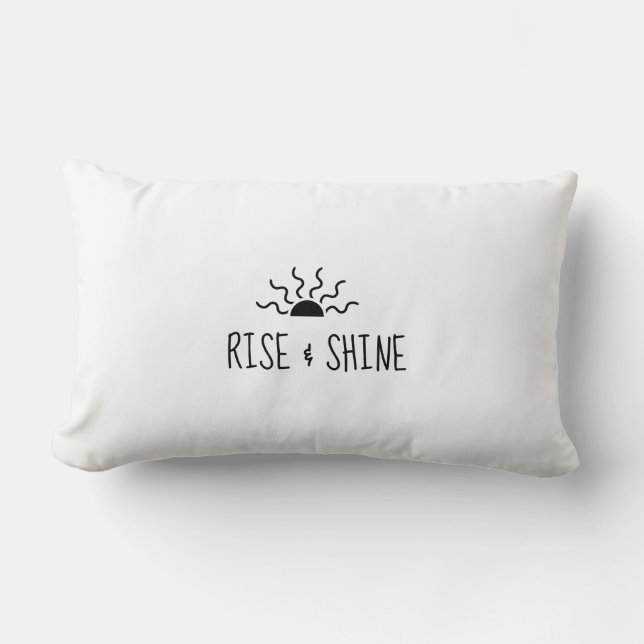 Coussin Rectangle Soleil levant et brillant (Recto)