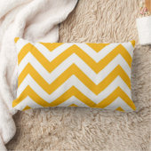 Coussin Rectangle Solidago Blanc Grand Chevron Motif ZigZag (Couverture)