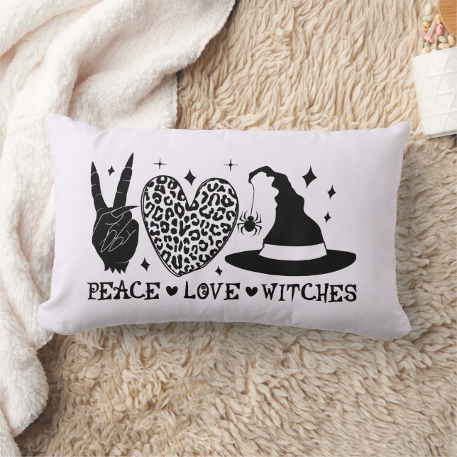 Coussin Rectangle Sorcières d'amour de la paix Jeter l'oreiller (Couverture)