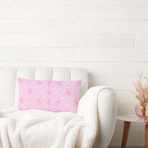 Coussin Rectangle Sourires amicaux rose
