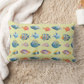Coussin Rectangle Sous le Motif marin du poisson nautique (Couverture)