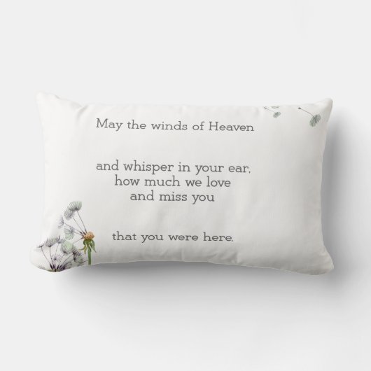 Coussin Rectangle Souvenir de Dandelion (Recto)