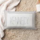 Coussin Rectangle Souvenir fait sur commande de nom de monogramme de (Couverture)
