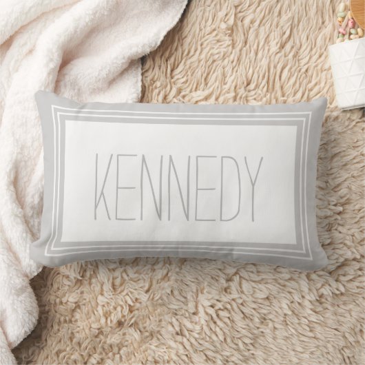 Coussin Rectangle Souvenir fait sur commande de nom de monogramme de (Couverture)