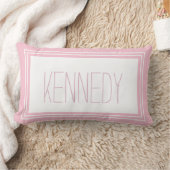 Coussin Rectangle Souvenir fait sur commande de nom de monogramme de (Couverture)