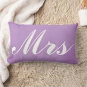 Coussin Rectangle Souvenir Mariage M. et Mme Purple Parchment (Couverture)