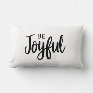 Coussin Rectangle Soyez Joyeux Evangile Graphique Esthétique Christi