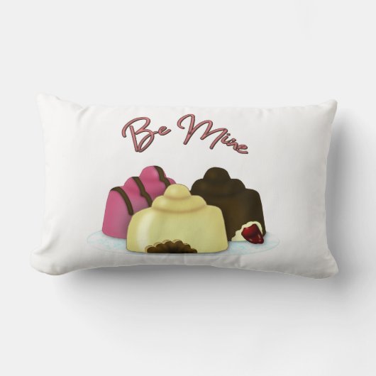 Coussin Rectangle Soyez le bonbon de la Saint-Valentin (Recto)