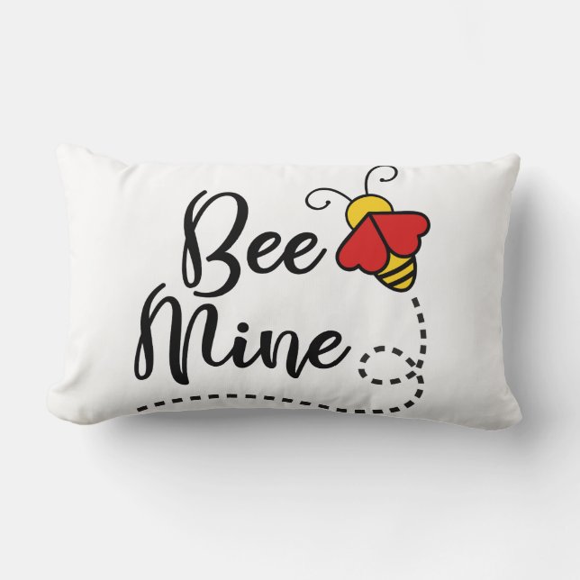 Coussin Rectangle Soyez le mien Valentine Love Bee (Recto)