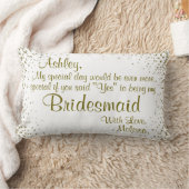 Coussin Rectangle Soyez ma tasse de café de confettis d'or de la (Couverture)