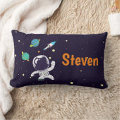 Coussin Rectangle Spaceman Explorant L'Espace (Couverture)