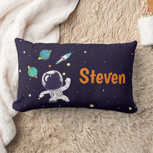 Coussin Rectangle Spaceman Explorant L'Espace (Couverture)