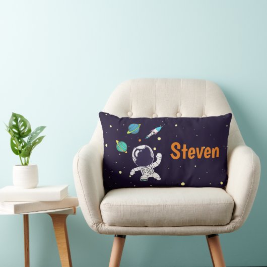 Coussin Rectangle Spaceman Explorant L'Espace (Chaise)