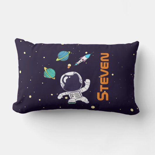 Coussin Rectangle Spaceman Explorant L'Espace (Recto)