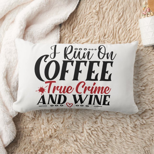 Coussin Rectangle Spectacles de meurtres drôles Vin Café Véritable C (Couverture)