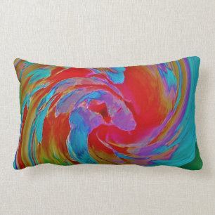 Coussin Rectangle Spinart ! Briller par fluorescence floral