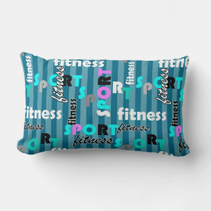 Coussin Rectangle sport fitness texte clair motif pour sportswear
