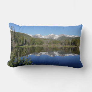 Coussin Rectangle Sprague Lake I au parc national Rocky Mountain