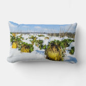 Coussin Rectangle Squash d'hiver en neige - Personnalisé (Recto)